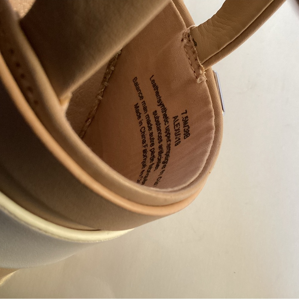 Karl Lagerfeld Nude & White Alexi Leather Slingback Espadrilles Sandals - Picture 8 of 10